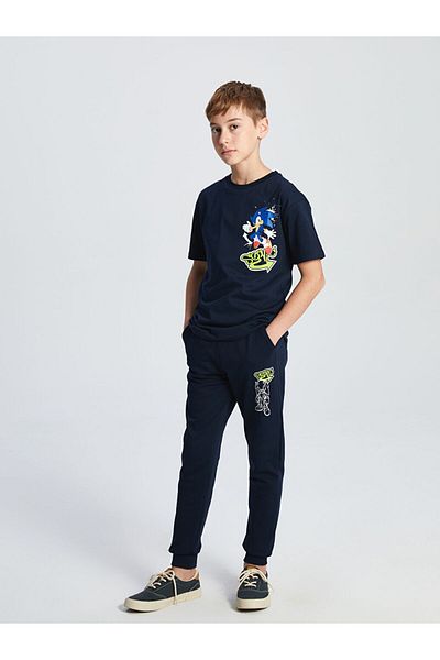 LC Waikiki Elastic Waist Sonic Printed Boys' Jogger Sweatpants