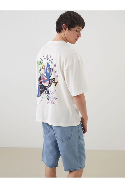 LC Waikiki Xside Crew Neck Printed Combed Cotton Men's T-Shirt