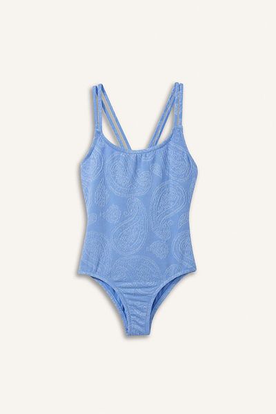 DeFacto Girls' Combed Cotton Swimsuit E5130A825Hs