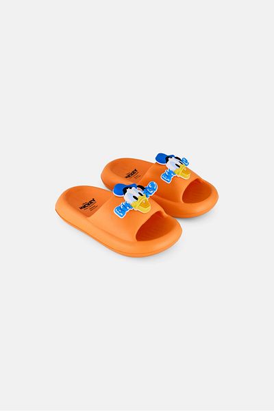 Disney Toddlers Boy Slip On Slides, Orange