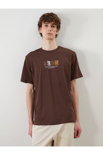 LC Waikiki Xside Crew Neck Printed Combed Cotton Men's T-Shirt
