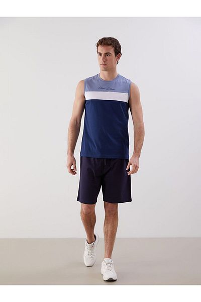 LC Waikiki Crew Neck Color Block Men's Sleeveless T-Shirt