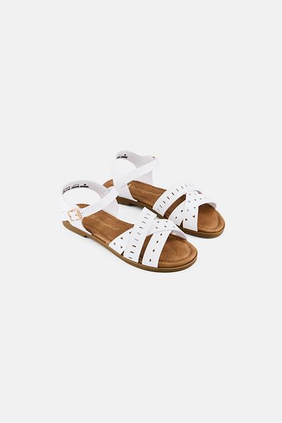 XTI Women Adjustable Buckle Sandals, White