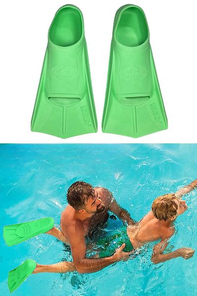 MAİN SHOP Pool Energy 25-26 Children's Training Pool Sea Swimming Flippers with Carry Bag and Ear Nose Plug Gift