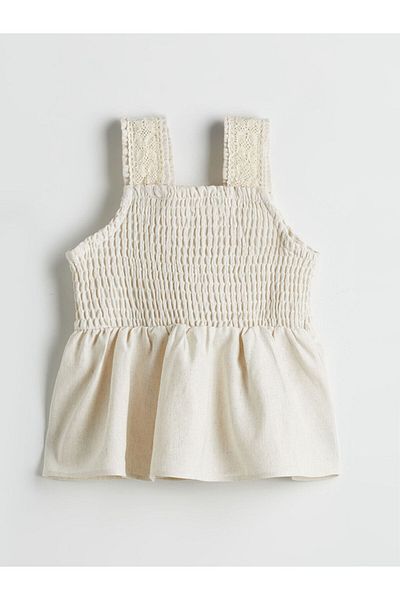 LC Waikiki New Season Basic Strap Girl's Blouse - S5Gf79Z1