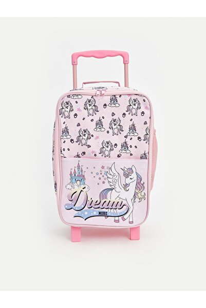 LC Waikiki LCW ACCESSORIES Baskılı Kız Çocuk Çekçekli Çanta