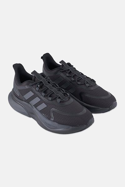 adidas حذاء جري Alpha Bounce Plus برباط للرجال، أسود