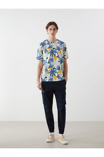 LC Waikiki Xside Crew Neck Printed Combed Cotton Men's T-Shirt