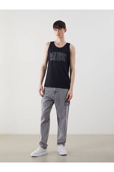 LC Waikiki Xside Crew Neck Printed Men's Sleeveless T-Shirt