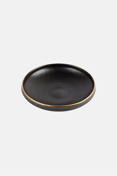 Eclipse Plain Ceramic Lunch Bowl, Dark Grey