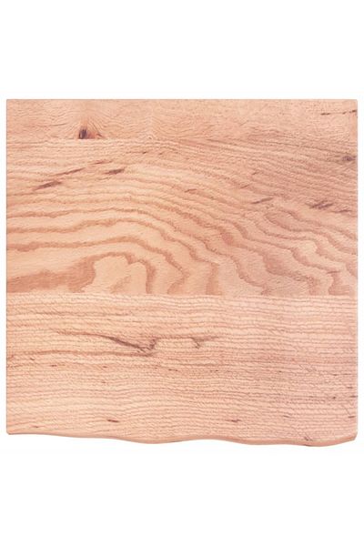 vidaxl Wall Shelf Light Brown 60x60x(2-4) cm Treated Solid Wood Oak