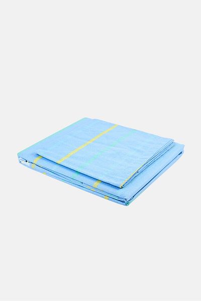 Nautica 3 Pieces Double Yarn Dyed Bedsheet Set, Multicolor