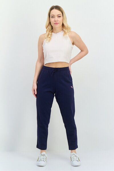 Puma Women Regular Fit Outdoor Sweatpants, Navy