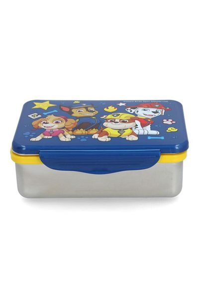 Generic STOR Stainless Steel Rectangular Paw Patrol Themed Lunch Box Blue and Grey 193ml