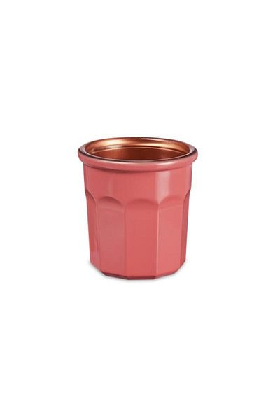 Generic كوب لومينارك كارنافال المقاوم للحرارة من الزجاج المقوى باللون الوردي المرجاني 90 مل P0491