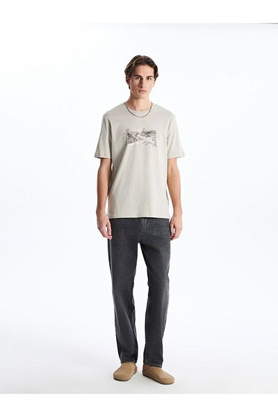 LC Waikiki Xside Crew Neck Printed Combed Cotton Men's T-Shirt