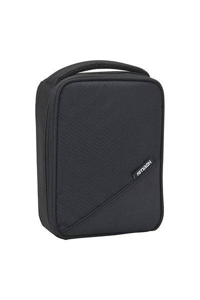 Generic smash Basic Case Zipper Closure Lightweight Insulated Durable Lunch Bag Black