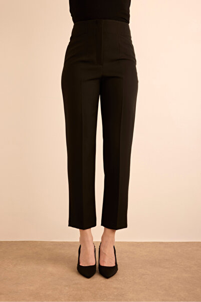 Aker Önü Cep Detaylı Dokuma Pantolon