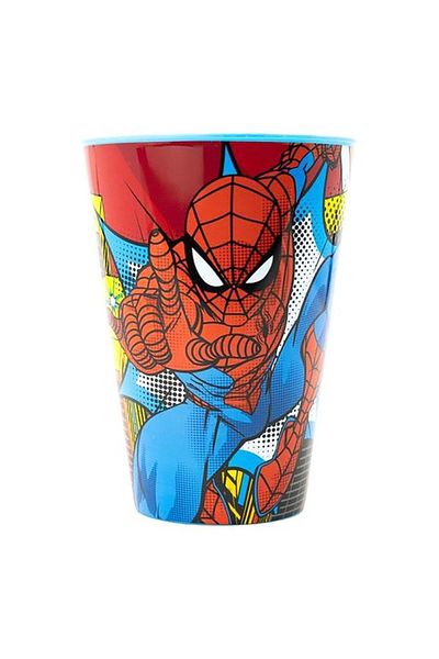Generic STOR Easy Spiderman Arachnid Grid Lightweight Spill-Resistant Tumbler Multicolor 430ml