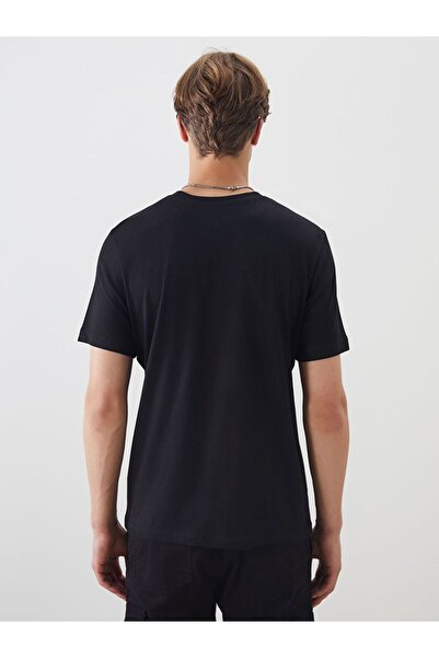 LC Waikiki Ανδρικό μπλουζάκι XSIDE Crew Neck με στάμπα χτενισμένο βαμβακερό