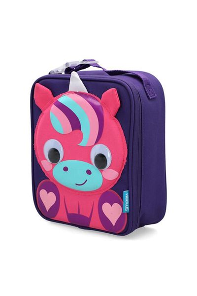 Generic smash 3D Animal Unicorn Design Zipper Closure Lightweight Lunch Bag Multicolor