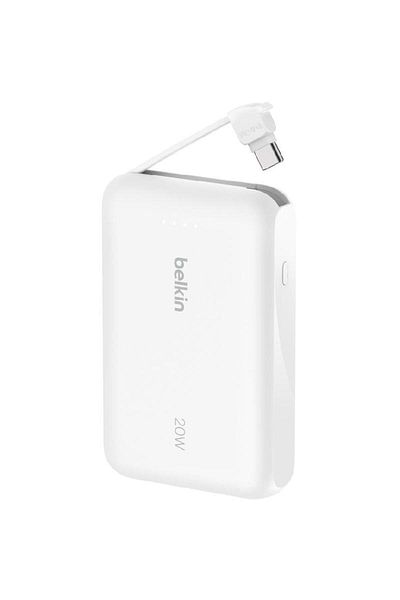 Belkin Boost Charge PD Fast Charging Power Bank 10000 mAh Dual USB-C White