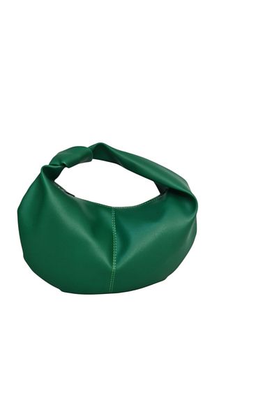 Gloria Women's Green Mini Knotted Handbag