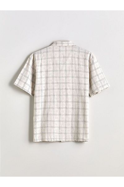 LC Waikiki LCW Vision Regular Fit Kurzarm-Hemd mit Karomuster für Herren