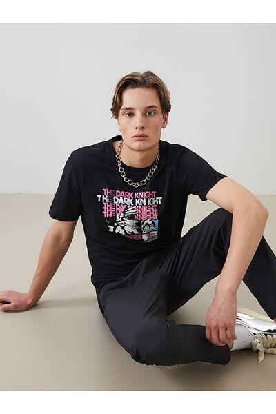 LC Waikiki Ανδρικό μπλουζάκι XSIDE Crew Neck με στάμπα χτενισμένο βαμβακερό