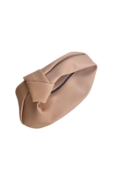 Gloria Women's Powder Pink Mini Knotted Handbag