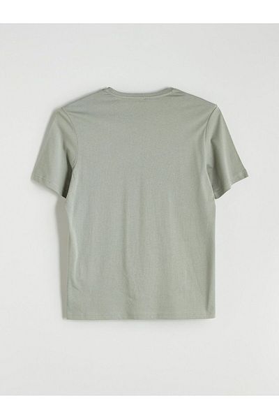 LC Waikiki Southblue Crew Neck Printed Combed Cotton Men's T-Shirt