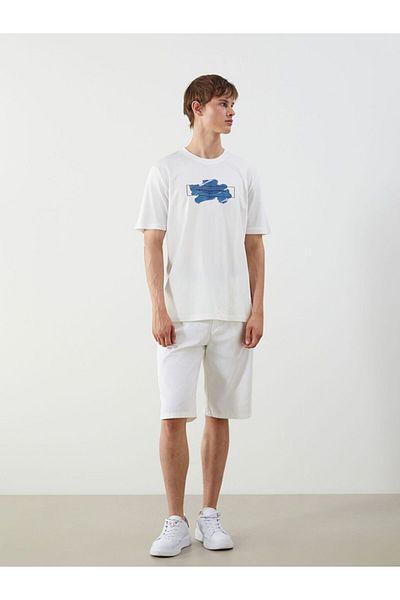 LC Waikiki Xside Crew Neck Printed Combed Cotton Men's T-Shirt