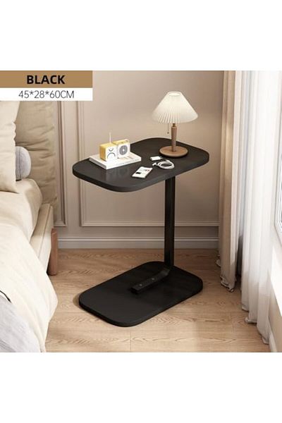 ORCHID M Side Table, C-Shaped End Table for Living Room, Couch Table, Small Table for Bed, Snack &