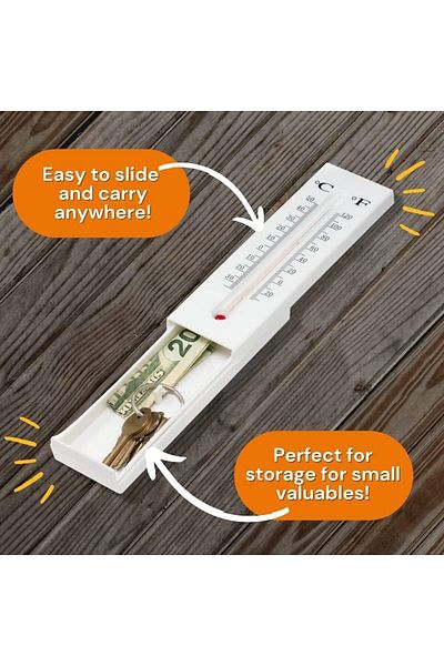 fulina Outdoor Wall Mounted Keys Hider,For House Spare Keys Secret Compartment Items Outside Safe Storage