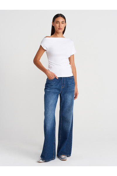 Dilvin 31882 Κορδόνι Ασύμμετρο Μπάλα-Λευκό