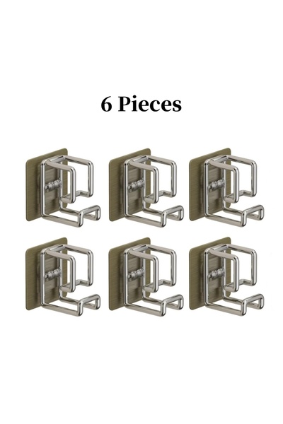 Choice 6 قطع 1/2/4/6 قطع خطاف حوض غسيل من الفولاذ المقاوم للصدأ متعدد الوظائف...