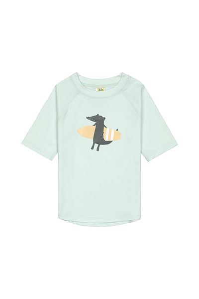 Lassig Crocodile Uv Protection Short Sleeve Swimsuit T-Shirt Sea Foam