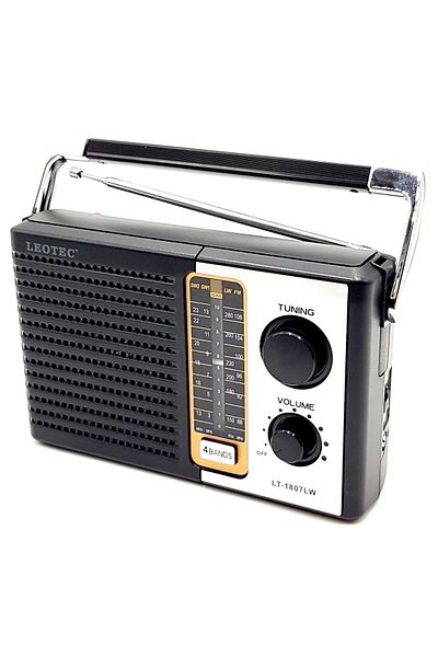 leotec Radio With 4 Bands Fm, Lw, sw1, sw2, 220v Power Supply And Batteries, 1807 With Lw