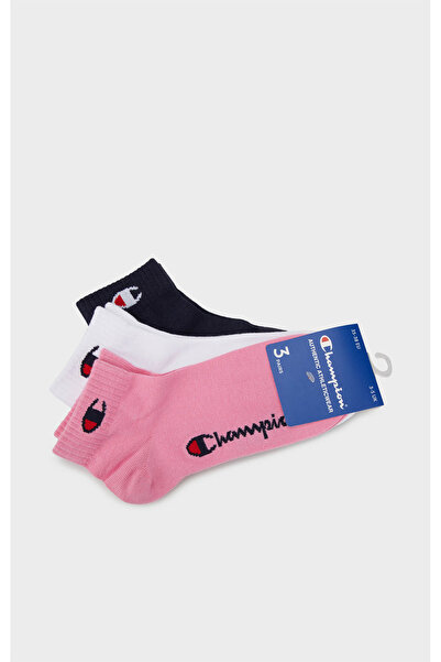 Champion Basics 3Pk Quarter Socks Pink Unisex Socks-U20099-Ps009