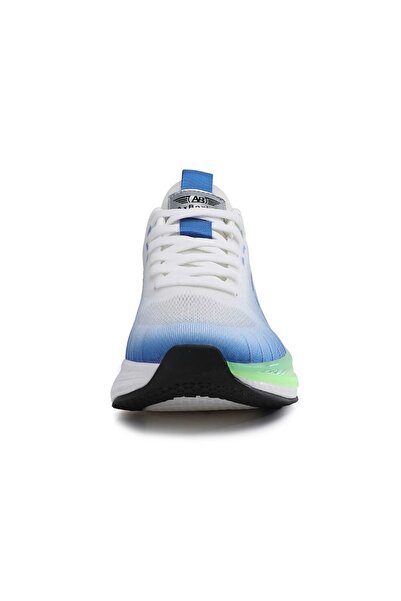 AX Boxing Men's Canvas Sports Shoes, Lightweight Foam Sole, Memory Foam Insole, White-Green,