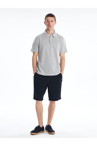 LC Waikiki Lcw Vision Polo Neck Striped Men's T-Shirt