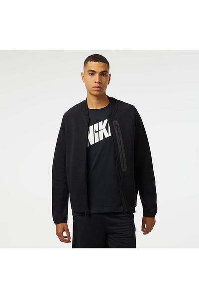 Nike Sportswear Tech Fleece Men's Black Round Neck Jacket