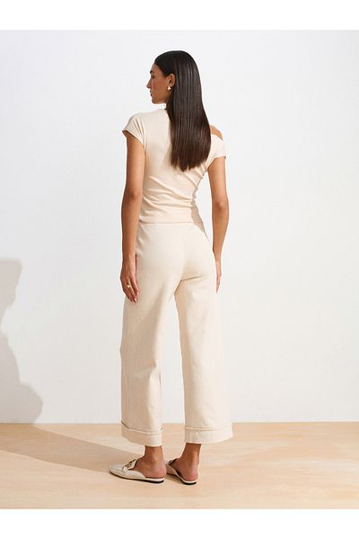 Dilvin 31882 Gathered Asymmetrical Ball-Stone