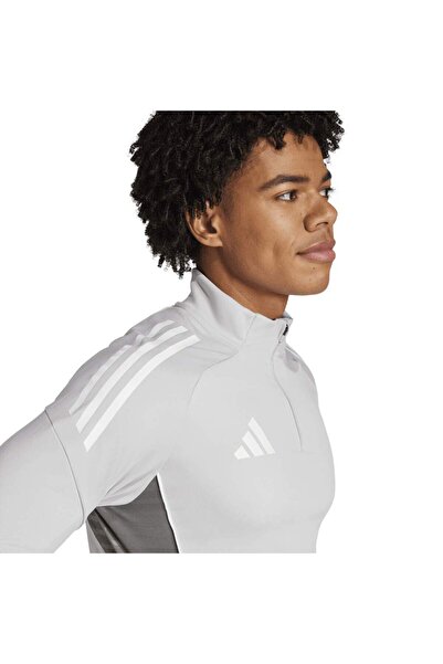 adidas Tiro25C Training Top Men's Gray Stand Collar Jacket