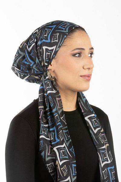 safura New Design Plug-In Bone Scarf - Patterned, Adjustable Neck Elastic, Anti-Slip Velvet Stripe