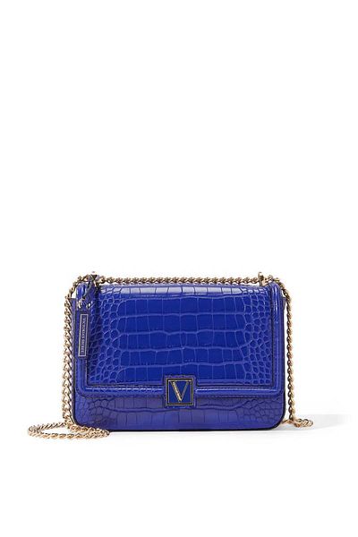 Victoria's Secret Geantă, Victoria's Secret, Geanta de umăr medie Victoria, Sapphire Croc