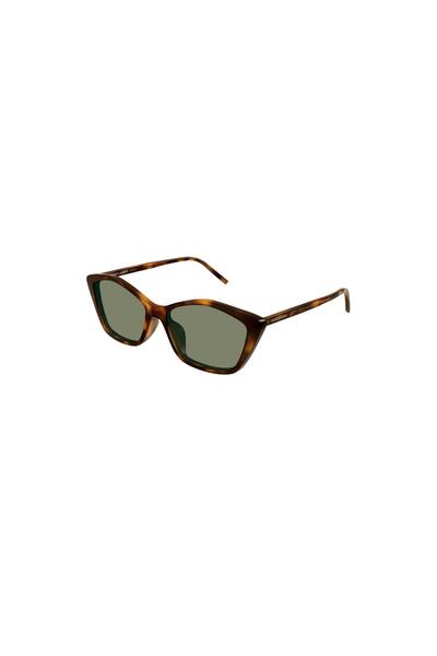 Saint Laurent SL 775 003 57 نظارات شمسية نسائية هندسية باللون البني الفاتح