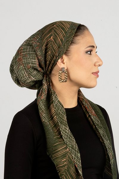 safura 2 Pack Practical Bonnet Scarf - Geometric Patterns