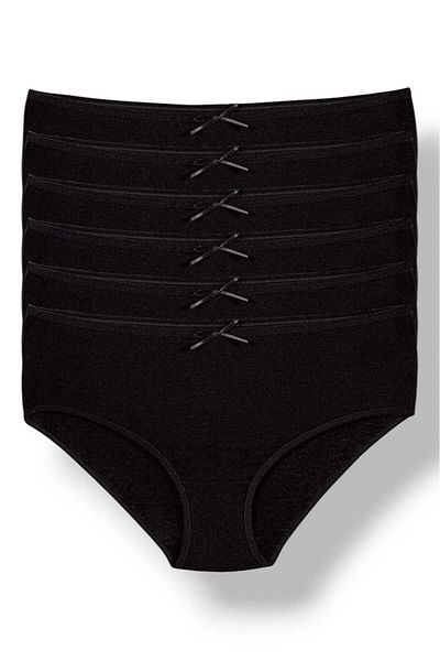 Fanilam Star 6-Piece Women's Flexible Bamboo Bato Panties – Antibacterial, Breathable, High Edge