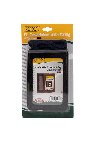 Roco Wallet-Type ID & Card Holder – Black | Slim & Professional Design